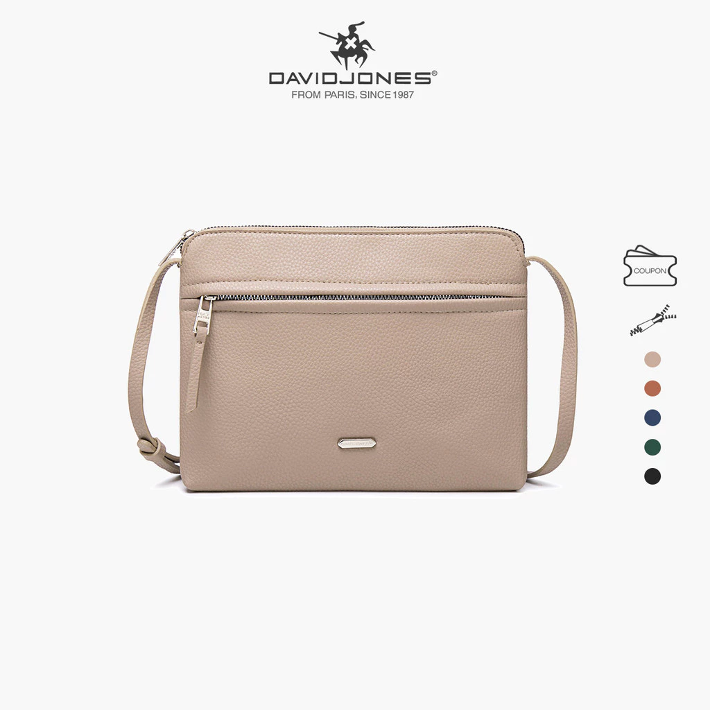 David Jones Paris กระเป๋าสะพายไหล่ หนัง PU สําหรับผู้หญิง
