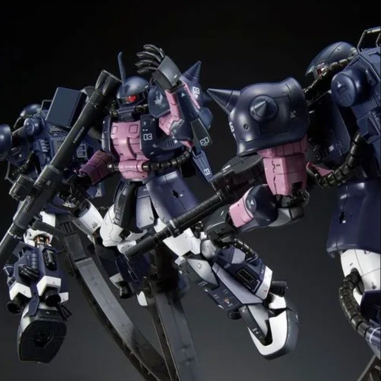 HG สีดำสามดาวติดต่อกัน Zhagu GTO Zhagu 2 Sniper รุ่นลิมิเต็ดอิดิชั่นประกอบโมเดลฟรีขาตั้ง