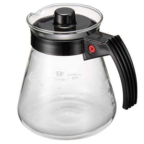Kalita Easy-Pour Coffee Server, Heat-Resistant Glass, 800ml, for 4-7 People #31207 Direct from Japan