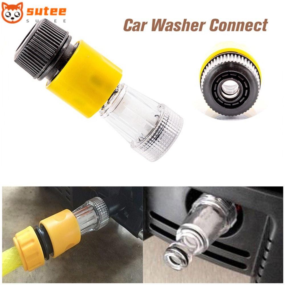 Sutee 1 ชิ้น ขั้วต่อเครื่องซักผ้า, ท่อ Quick Connector ซักผ้า|อะแดปเตอร์ ข้อต่อท่อกรองน้ํารถยนต์ 3/4 เกลียวสําหรับเครื่องซักผ้าแรงดันสูง