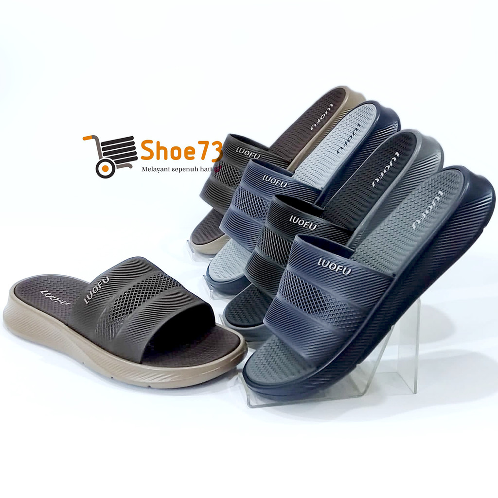 LUOFU E 6234 -4CNEW SIZE 40-44 ORIGINAL l รองเท้าแตะเยลลี่ผู้ชาย l LIGHT รองเท้าแตะ kokop สําหรับผู้