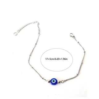 tiny string evil eye bracelet สร้อยคอมือ ตาปีศาจ สายปรับได้ h162