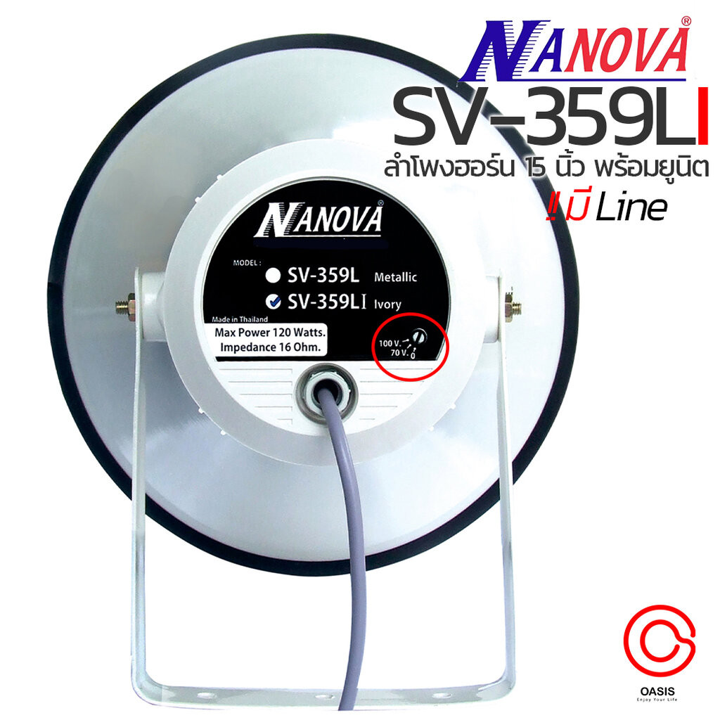 (รวมVAT) ปากพร้อมตูดฮอร์น กันน้ำ ลำโพงฮอร์น 15 นิ้ว NANOVA SV-359 SV-359I SV-359L SV-359LI ปากฮอร์น ลำโพงประกาศ 15นิ้ว