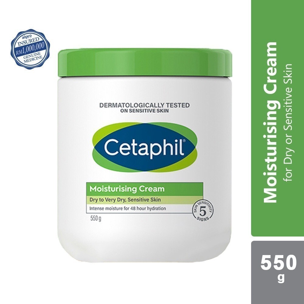 Cetaphil Moisturizing Cream For Face & Body 550G EXP:06/2026