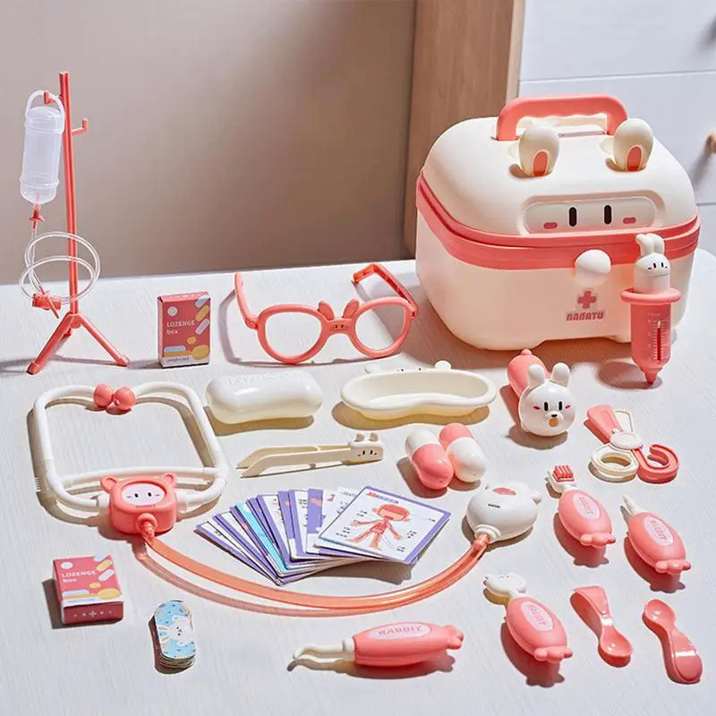 Doctor Set For Kids Pretend Play Girls Role-playing Games Hospital Accessorie Medical Kit Nurse Tool