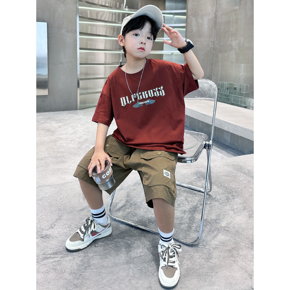 (จัดส่งตลอด 24 ชั่วโมง)Kids Tshirt เสื้อผ้าเด็ก,เสื้อผ้าเด็กใหม่ในฤดูร้อน,เสื้อผ้าเด็กเสื้อผ้ากีฬา,เวอร์ชั่นเกาหลี