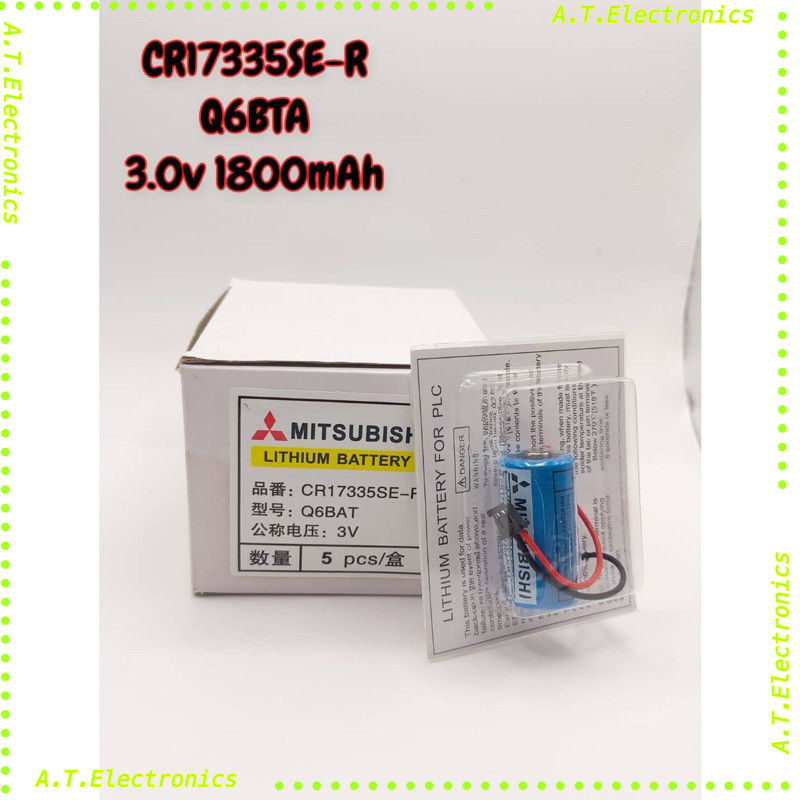 งานแท้ แพ๊ค100ชิ้น แบตเตอรี่ ถ่าน ER17330 3.6v er17330 A6bat Q6bat mr-bat แบตเตอรี่ ปี24 ใหม่ล่าสุด 
