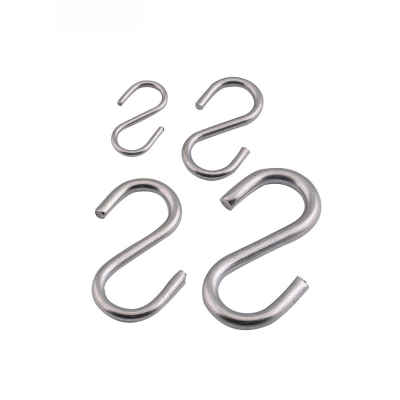 [HNK] 304 ห้องครัวสแตนเลสตะขอรูปตัว s ตะขอติดผนังหอพักไม้แขวนเสื้อ Creative s-Hook Coat ชั้นวางหมวก