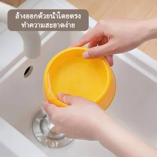 ชามอาหารแมว ชามข้าวแมว พลาสติกพีพีคุณภาพสูง สีส่งแบบสุ่ม