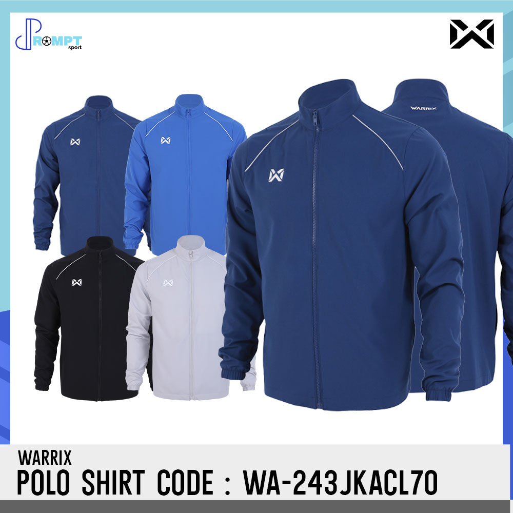 ถูกแทบทุน WARRIX เสื้อแจ็คเก็ตแขนยาวผ้าวูเว่น รหัส WA-243JKACL70 ACTIVE แท้100%