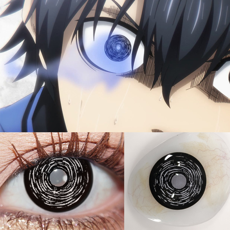 1 คู่คอสเพลย์ BLUE LOCK สีคอนแทคเลนส์ฮาโลวีนเลนส์น่ากลัว Softlens 14.5 มม.