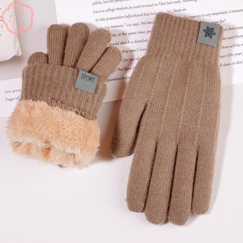 ถุงมือกันหนาว MIOSHOP, ถุงมือหน้าจอสัมผัสที่อบอุ่นแบบเต็มนิ้ว, ถุงมือเต็มนิ้วหน้าจอสัมผัสแบบถักได้