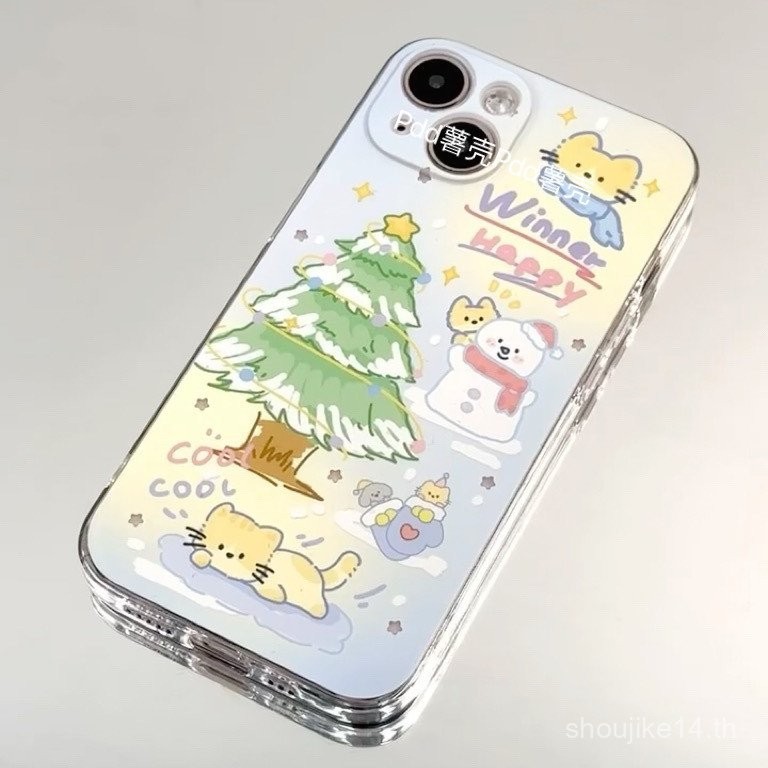 เคสมือถือแอปเปิ้ลต้นคริสต์มาสสำหรับแมว15/14/13PROMAX 12/11pro XR/XS รวมทุกอย่าง7/8P wntg