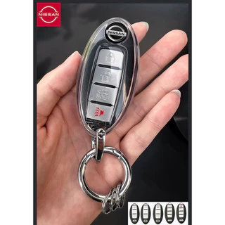 Nissan navara Note navara-np300 almera kicks juke Cube Pulsar lavina micra teana tiida sylphy เคสกุญแจรถโปร่งใสฝาครอบกุญแจ