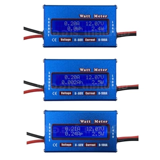 DC Watt Meter 0-60V 0-100A วัตต์มิเตอร์ ดิจิตอลโวลต์แอมป์มิเตอร์ Digital Volt-Amp Meter เพาเวอร์มิเตอร์ Power meter ม...