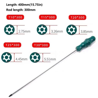 IFAYSHOW Torx ไขควง, T15 T20 T25 T30 400 มม.ไขควงหกเหลี่ยม,คุณภาพสูงเครื่องมือซ่อมบ้านสกรูไดร์เวอร์