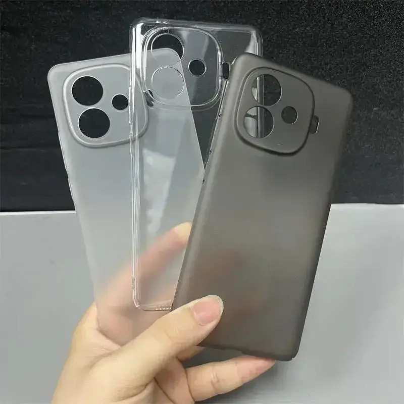 สําหรับvivo iQOO Z9 Turbo PlusกรณีFrostedโปร่งใสPC Skin-FriendlyสําหรับIQOO Z9 Turbo + 5Gกันกระแทกกันชนกรณี