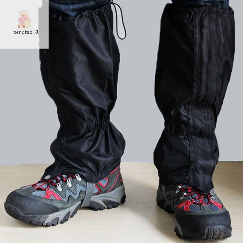 Pengatao10 1.2 ชิ้นกันน้ํากลางแจ้งเดินป่าเดินปีนเขา Hung Snow Legging Gaiters ใหม่ ใหม่