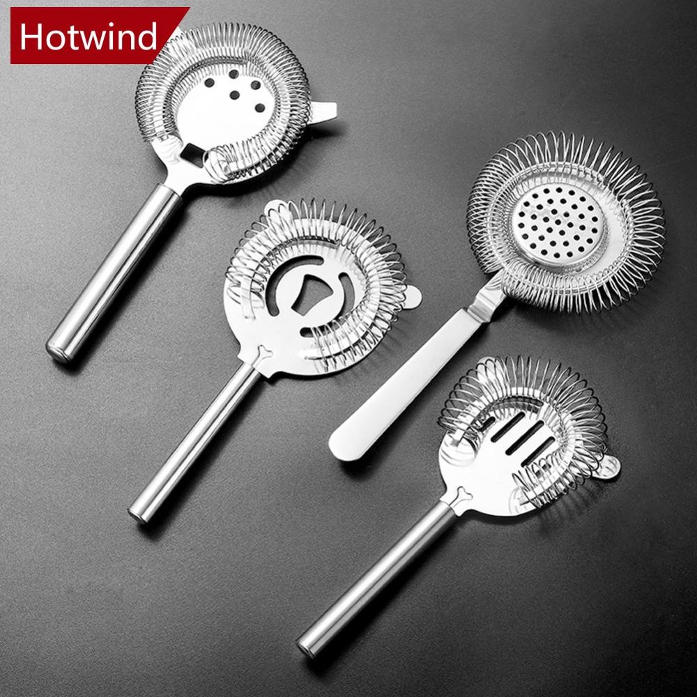 Hotwind กันสนิม Skull และเกียร์ล้อบาร์กรอง Sprung ค็อกเทลกรองสแตนเลสกรองบาร์เครื่องมือ Professional Barware R3Z7