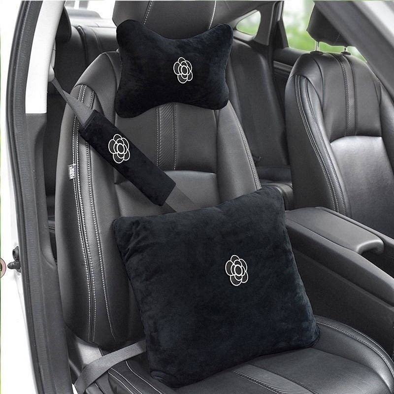 2025 พนักพิงศีรษะรถยนต์ใหม่, ที่รองเอว, แผ่นรองไหล่ในรถยนต์, อุปกรณ์ในรถยนต์ที่สะดวกสบายและอ่อนนุ่ม