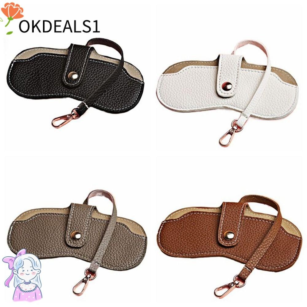 Dealshop กระเป๋าแว่นตา, ที่ใส่แว่นตา Pu Soft, Slim ทนทานแบบพกพาแว่นตาผู้ชาย