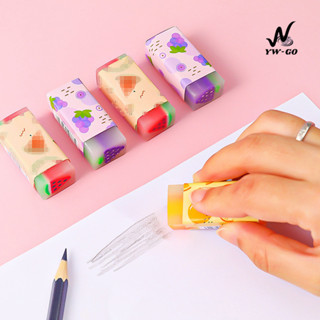 ยางลบดินสอ ลบสะอาด สไตล์ลายผลไม้ เครื่องเขียน อุปกรณ์การเรีย…