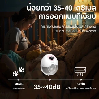 Dr.isla เครื่องปั๊มนมไฟฟ้าไร้สาย แรง63kPa 3โหมด12ระดับ เงียบ≤40dB กันย้อน จอLED ปลอดภัยไร้BPA EB50