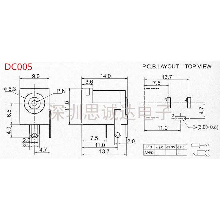 ซ็อกเก็ตปลั๊กไฟ DC DC DC005/002 ปลั๊กตัวผู้ 5.5 * 2.1/2.5/3.5 มม.ขั้วต่อรูกลมซ็อกเก็ตหญิง ราคา ถูกที่สุด ดีลบีเคเค แกลเลอรีภาพที่ 9