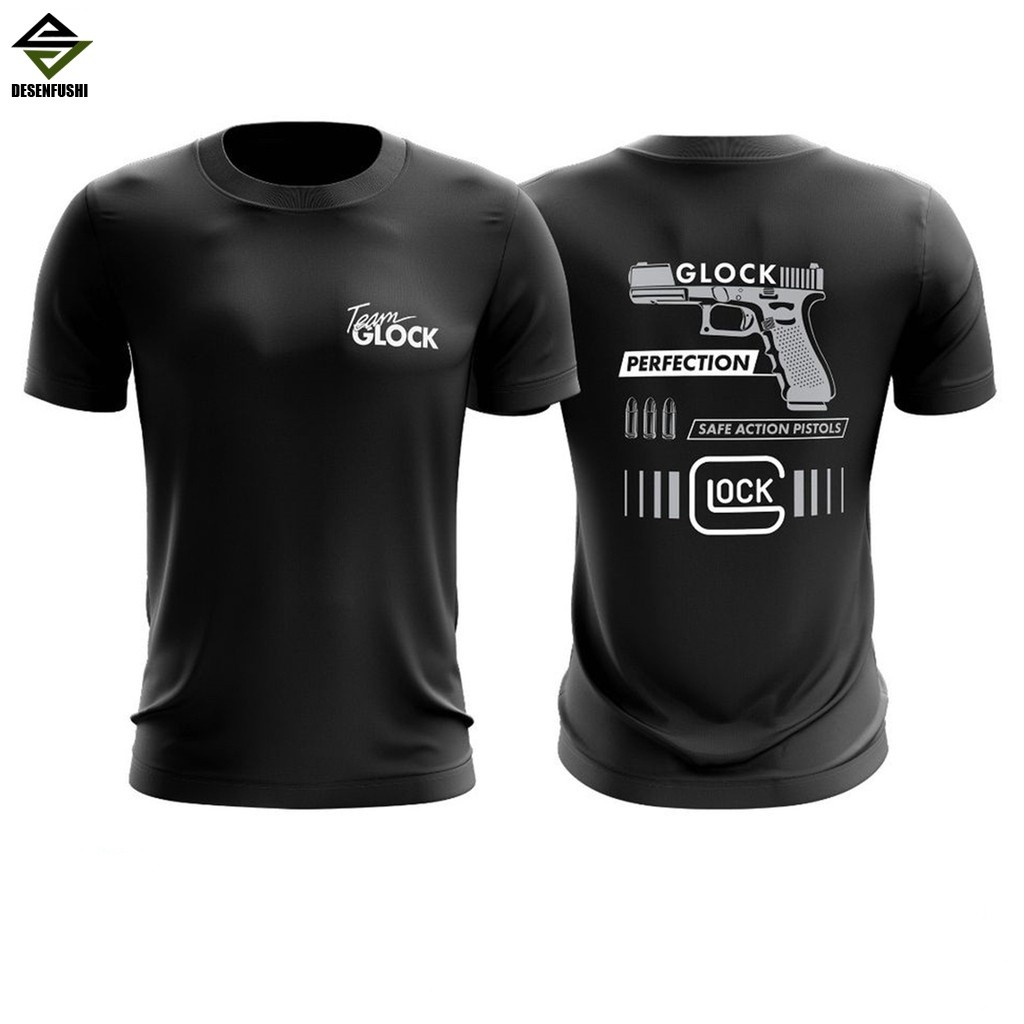 DR TACTICAL T-shirt เสื้อไมโครไฟเบอร์พิมพ์ลาย Team Glock