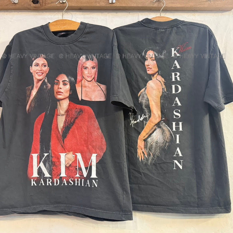 KIM KARDASHIAN Bio Washed tag BL เสื้อวินเทจ เสื้อทัวร์ heavy vintage shirt