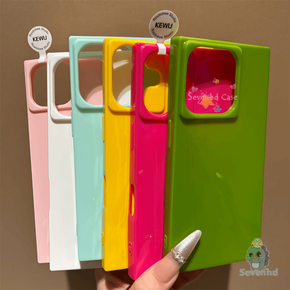 Ice Crystal Cubeเคสโทรศัพท์สําหรับiPhone 11 16 15 13 14 12 Pro Max 16Plus 15Plus 14Plusฤดูร้อนออกแบบใหม่แฟชั่นสีสันShockrpoof Jellyนุ่ม