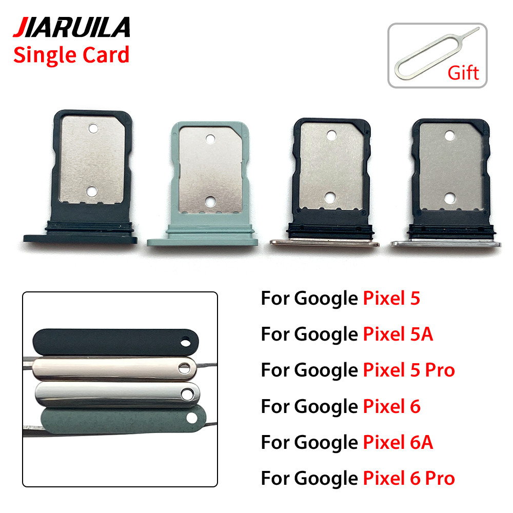 ซิมการ์ด ผู้ถือถาดซ็อกเก็ตอะแดปเตอร์อ่านสําหรับ Google Pixel 5 Pro 5A 6 Pro 6A