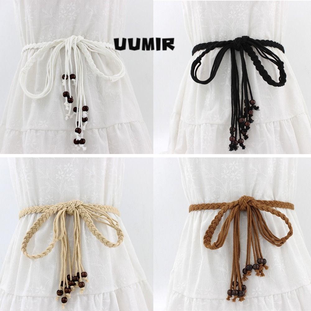 UUMIR โซ่เอวถัก,อเนกประสงค์หรูหราออกแบบผูกเชือกเอว,อินเทรนด์โกธิค Y2K Lace-up เข็มขัดเอว Spice Girls Streetwear