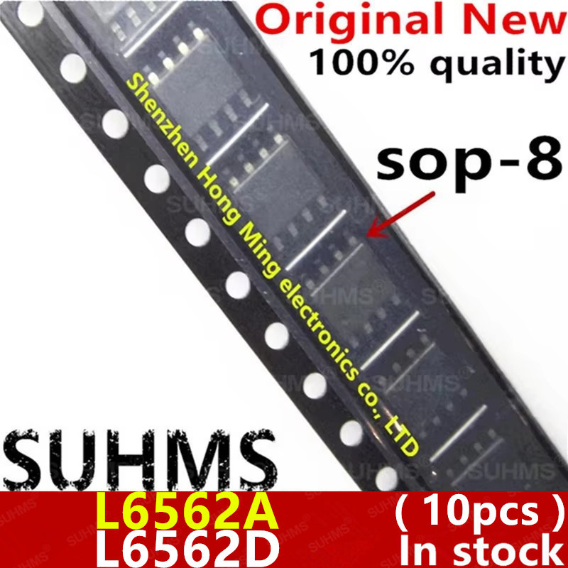 (10 ชิ้น) 100% ใหม่ L6562 L6562D L6562DTR L6562A L6562ADTR sop8