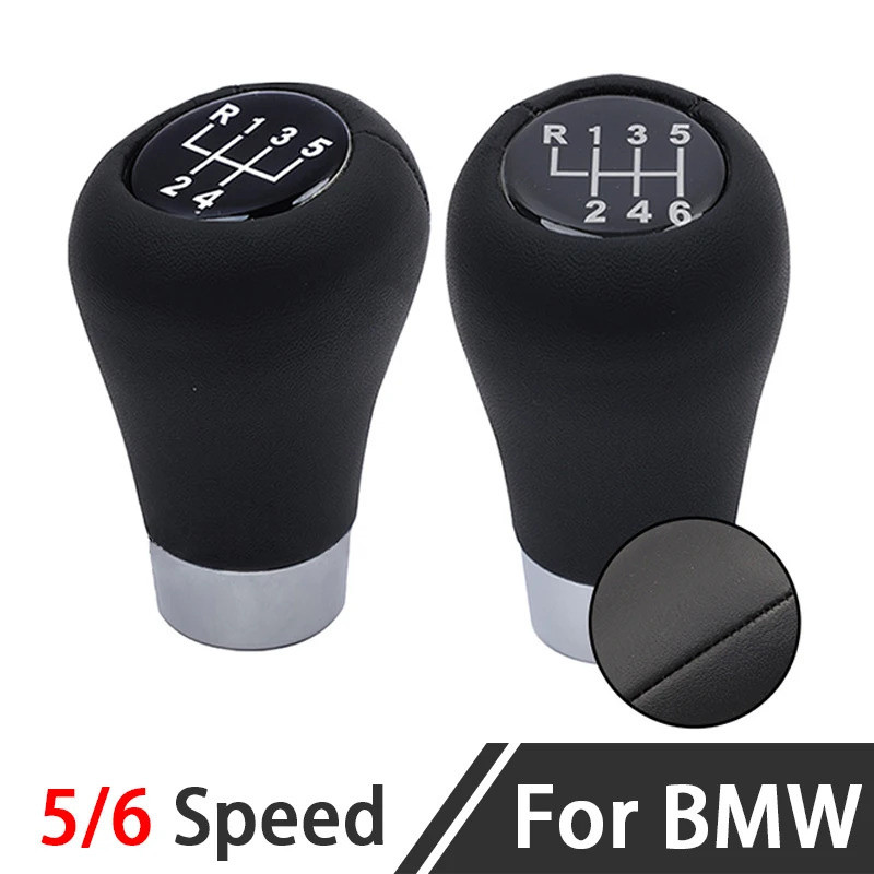 รถ 5/6 เกียร์ความเร็ว Stick Shift Knob สําหรับ BMW 1 3 5 6 7 Series X1 X3 X4 X5 X5 X6 Z4 Z5 M3 M4 E5