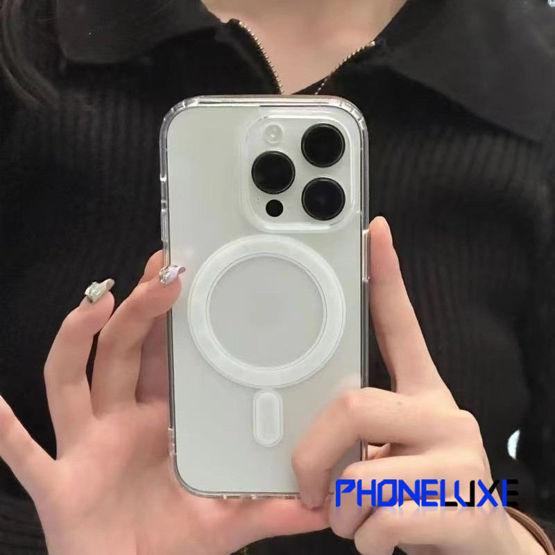มี ส่งด่วน (For 16 Pro max) เคส ชาร์จได้ เคสใส สำหรับ iPhone 16e 16Pro 16Promax 11,12,13,14,15 Pro Plus Promax