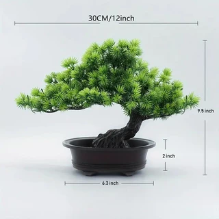 30cm ต้นไม้ปลอมมงคล พร้อมกระถาง ตกแต่งบ้าน ห้องนอน สไตล์มินิมอล เหมือนจริงเกรดพรีเมียม