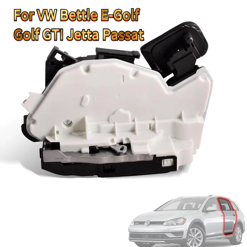 ด้านหลังซ้ายประตูล็อค Actuator w/มอเตอร์ประตู Latch สําหรับ VW Bettle E-Golf Golf GTI Jetta Passat 6