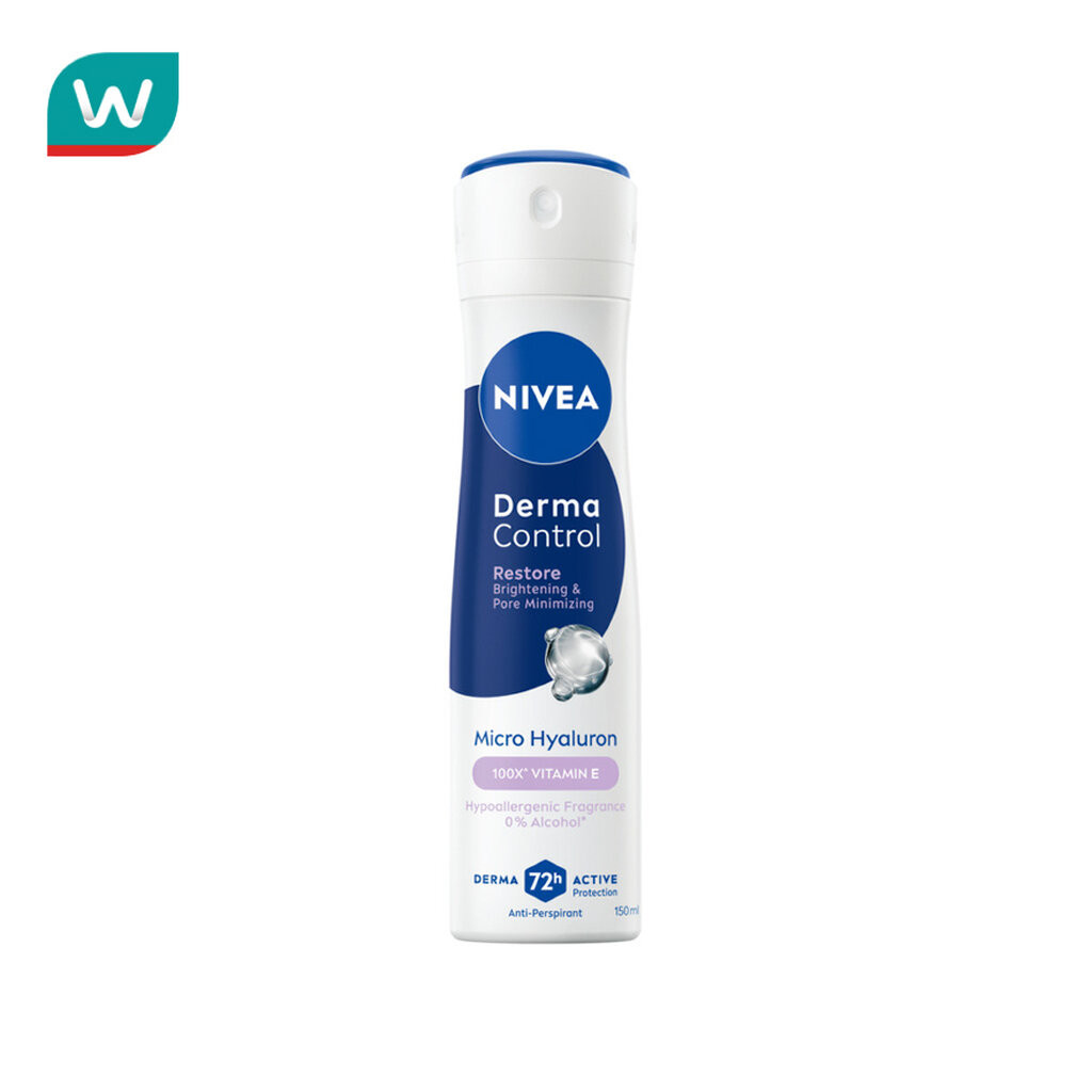 Nivea นีเวีย สเปรย์ เดอร์มา คอนโทรล รีสโตร์ 150 มล. สเปรย์ลดเหงื่อ ระงับกลิ่นกาย