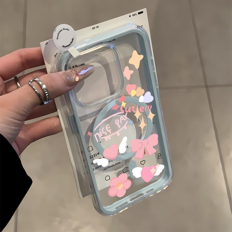 การ์ตูนโบว์สําหรับiPhone 16 14 15 12 11 13 13PRO 16PRO 13PROMAX 11PROMAX 14PROMAX 15PLUS 14PLUS 16PL