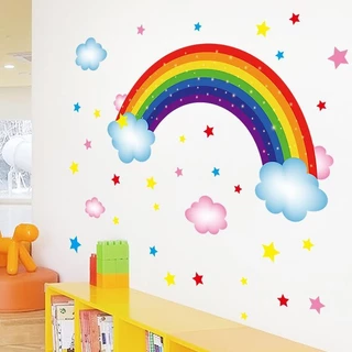 สติกเกอร์ติดผนังการ์ตูน DIY สำหรับพ่อแม่ลูก เรียนรู้เสริมทักษะ ตกแต่งห้องเด็ก