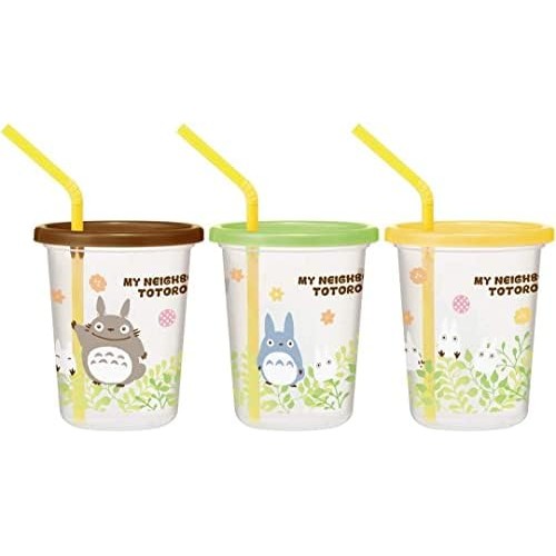 【Direct from Japan】Ghibli Cup Tumbler ที่มีฟาง 3 ชิ้นพลาสติก 320 มล. ที่ผลิตในสตูดิโอญี่ปุ่น Ghibli 