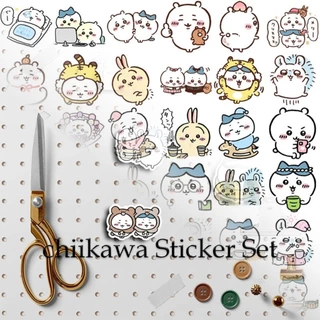 "สินค้ามีคุณภาพ 100ชิ้น stickers สติกเกอร์ ลายการ์ตูนชิกาวะ 2*3CM ตกแต่งDIY สมุด คอมพิวเตอร์ แล็ปท็อป "