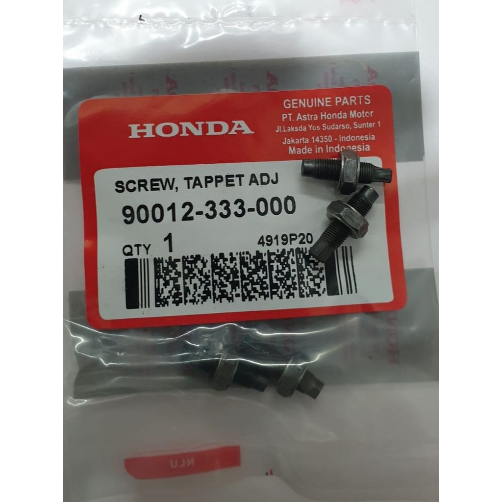 (PACKAGE 5) วาล์ว ADJUSTMENT BOLT / ชุดวาล์ว HONDA GRAND 90012-333-000 (powerv)