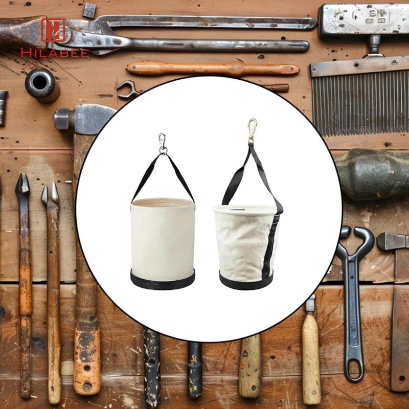 [hilabee] Tool Bucket Bag Utility Stack Stable พกพาสะดวก Insulated Design with Strap Linemen Bag Too