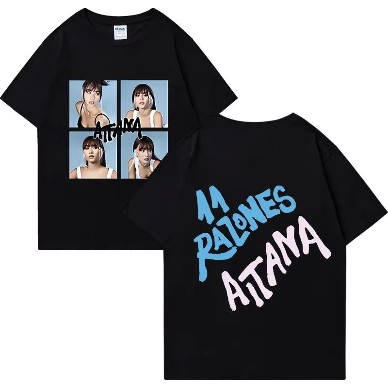 เสื้อยืดVintage แฟชั่น Hip Hop สำหรับผู้ชายและผู้หญิง ออกแบบโดยนักร้อง Aitana Ocana