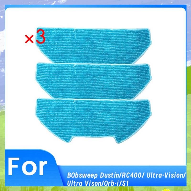 3 ชิ้นเปลี่ยน Mop Pads forBObsweep Dustin/RC400/ Ultra-Vision/Ultra Vison/-I/S1 สูญญากาศ Mop ผ้า Pad