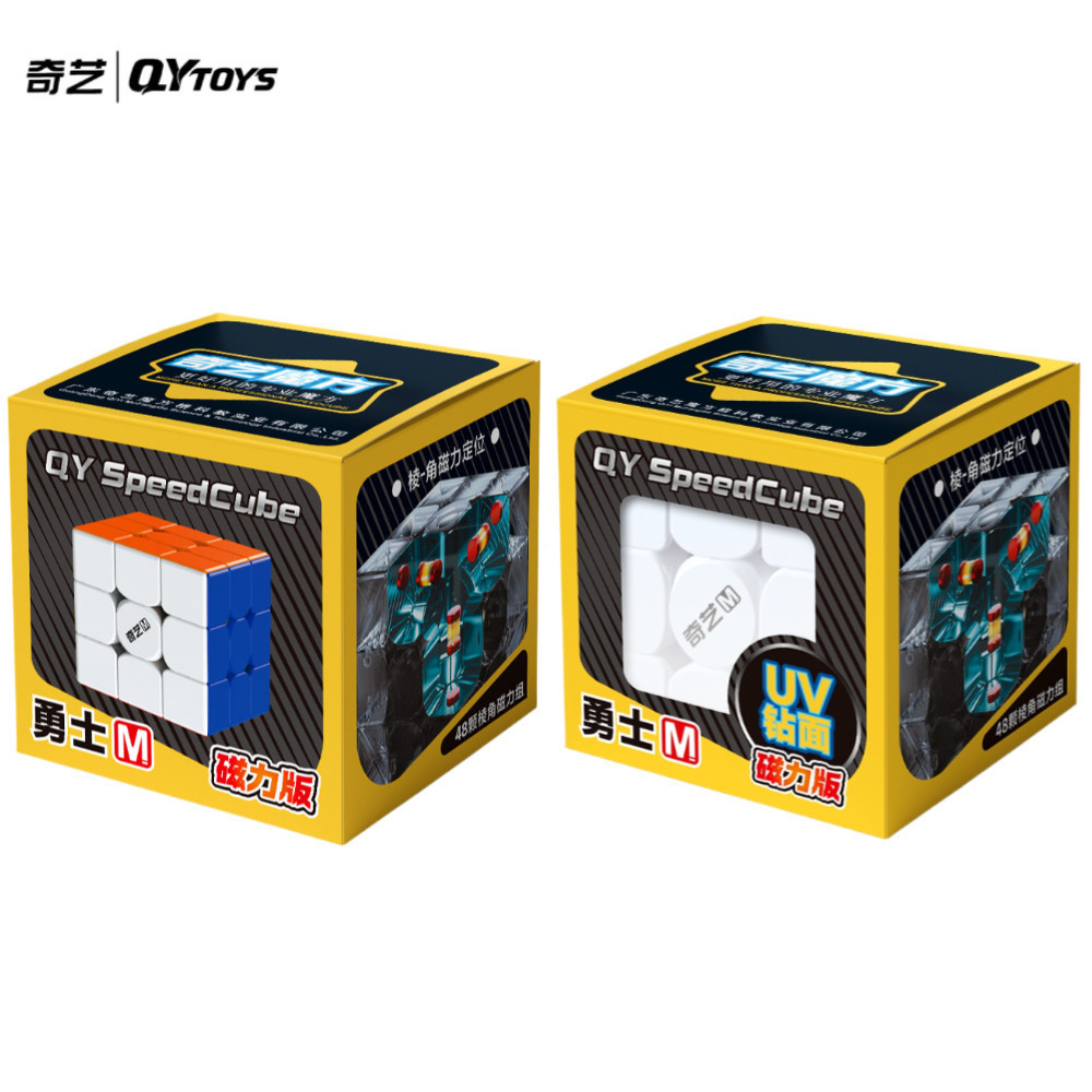 Qiyi Warrior M คิวบ์ 3x3 คิวบ์ 3x3 แมกเนติก คิวบ์มายิก ราคาถูก 3x3x3 คิวบ์ความเร็ว เคोट UV เกมปริศนา ของเล่น (เวอร์ชันใหม่ 2025)