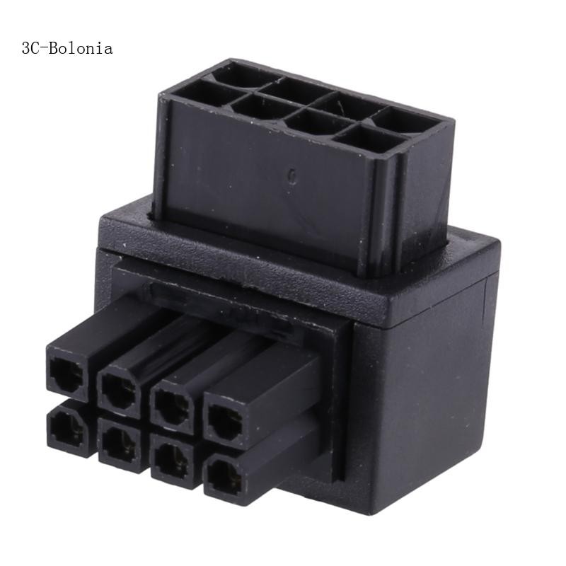 PC CPU 8Pin ชายหญิง Power Connector อะแดปเตอร์ GPU PCIe 8Pin 90 องศาสําหรับเดสก์ท็อปกราฟิกการ์ด