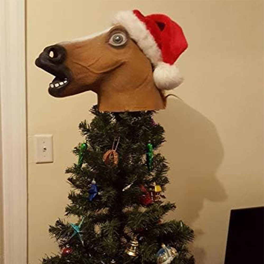 Horse Head Mask Headgear Halloween Cosplay Party Props Horse Face Mask